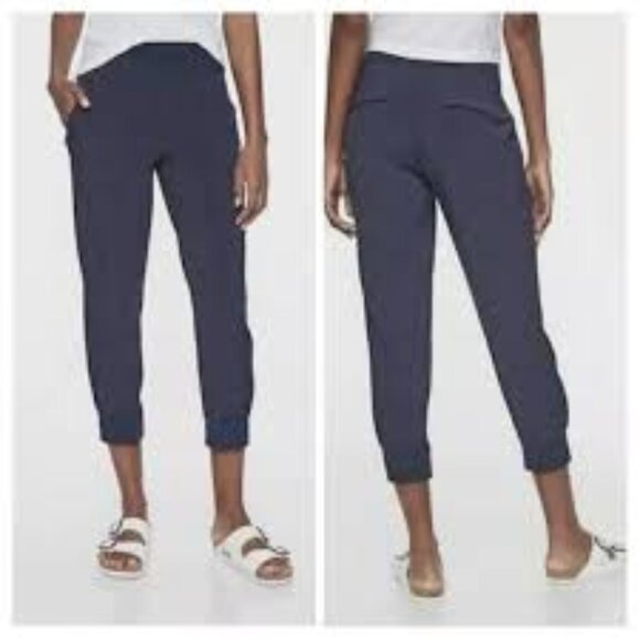 Athleta Soho Joggers Pants Navy - Size 6P - Picture 2 of 9